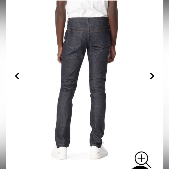A.P.C. Petit New Standard Unisex fitted jeans button fly in Raw dark Indigo 30 - Picture 2 of 16